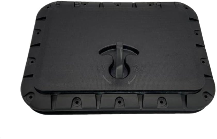 Waterproof Square Boat Hatch Cover Resistant ABS Material 25x35cm Deck Plate Compatible with Marine Kayak Canoe