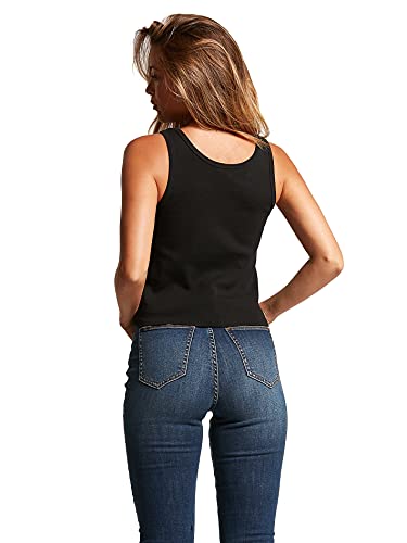 Volcom Women's One of Each Baby Tank Top, Black, XS