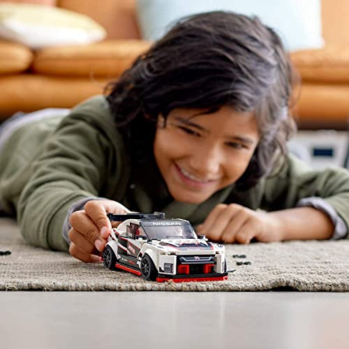 LEGO 76896 Speed Champions Nissan GT-R NISMO Rennwagenspielzeug mit Rennfahrer Minifigur, Rennfahrzeuge Bausets – Ansicht 5
