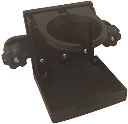 Brocraft Folding Cup Holder for Tracker Boat Versatrack System/90 Degree Lund Sport Track-Black