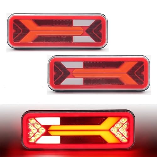 Feu arrière de voiture clignotant dynamique 12V 24V pour remorque et camion