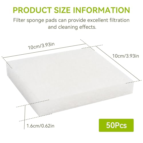 OWDFF Filterwatte Filterschwämme Fein Polyester Filterschwamm 35Stk Kompatibler Satz Filtermedien für Juwel Compact/für BioFlow 3.0 / M Aquarien(35)