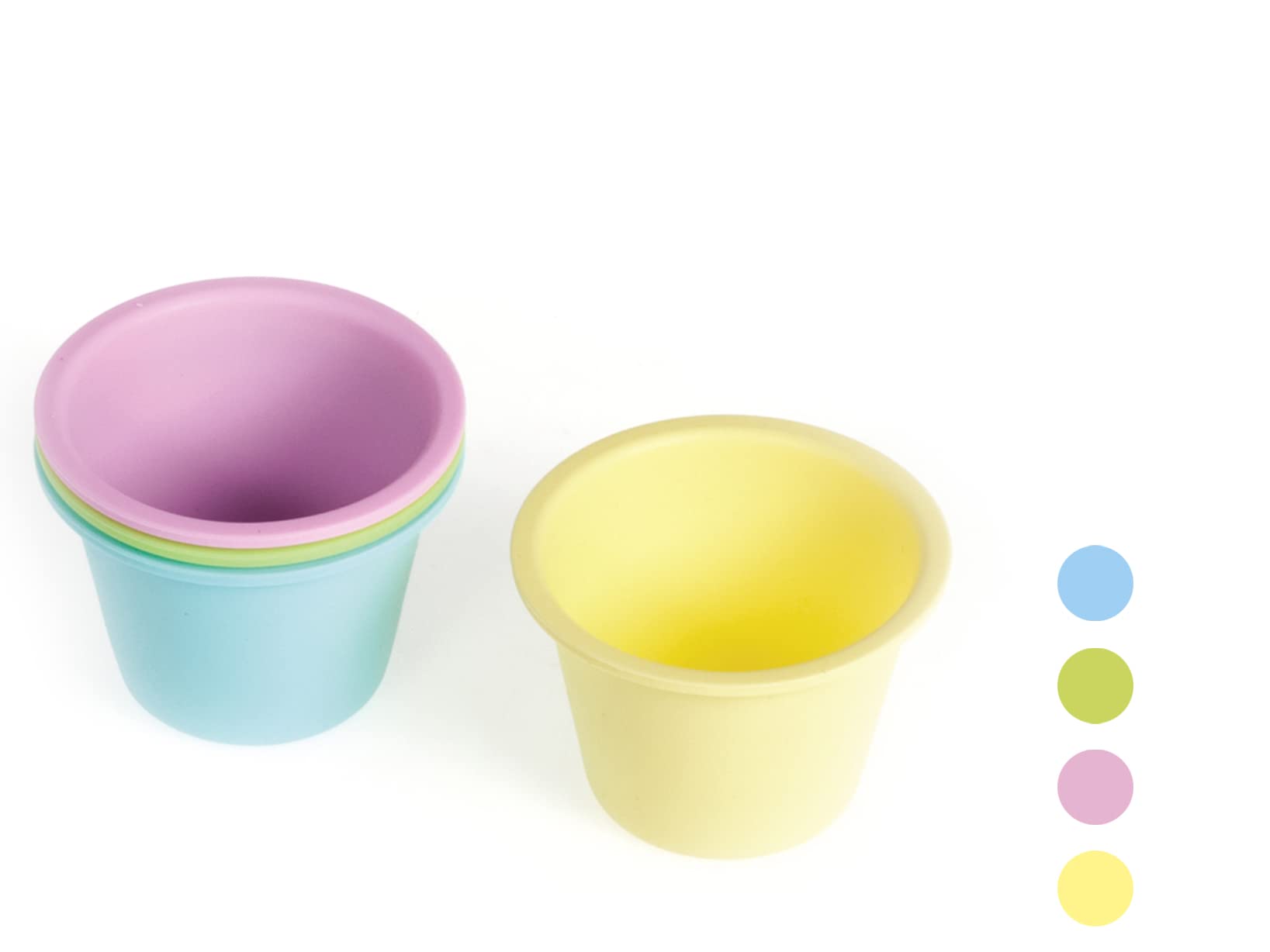 4 Moules à Sable En Silicone Bleu | Nature & Découvertes