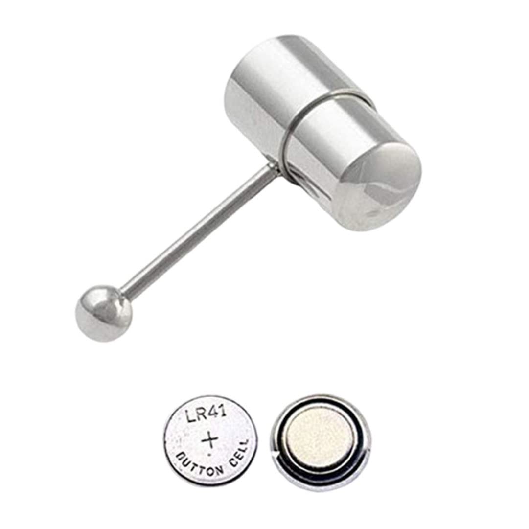 WXEBQHZ Barra de lengua Anillo de lengua de vibración de acero inoxidable Joyería piercing Adorno de barra Perno de lengua azul anillo de lengua de vibración piercing barra de lengua anillos de lengua