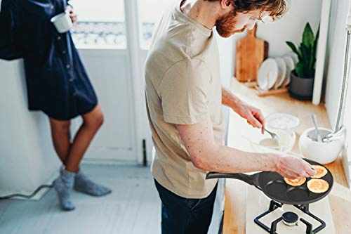 image for Cainfy Pancake Pan Maker Nonstick Induction Compatible, 10.5 Inch Mini