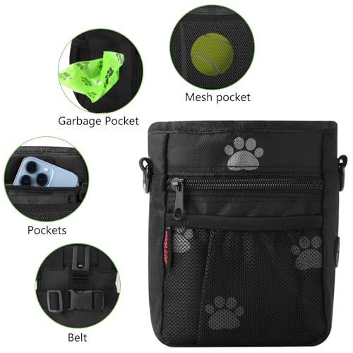 kissleaf Bolsas de guloseimas para treinamento de animais de estimação, bolsas de petiscos para trei