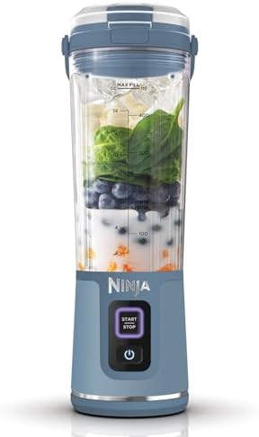 Ninja Blast Draagbare Blender, 530 ml, Lekvrij Deksel & Schenktui...