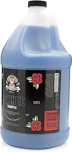 Bark2Basics Rock The Dog Deshedding Pet Shampoo, 1 Gallon - Reduces Shedding And Excessive Hair, Removes Undercoat, Vitamin Infused, 32:1 Concentrated, Professional Grade #TOP1