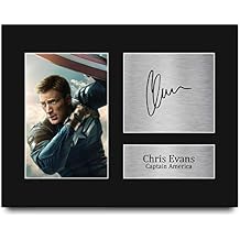 HWC Trading Chris Evans USL Signed Printed Autograph Captain America The Avengers Print Photo Picture Display - US Letter Size