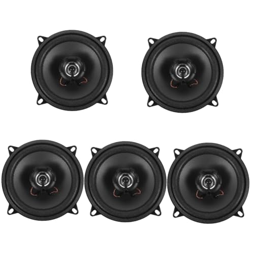 GLEAVI 5pcs Car Speakers Wide Frequency Response for Vehicle Easy Installation Compatibility Sound Quality Design