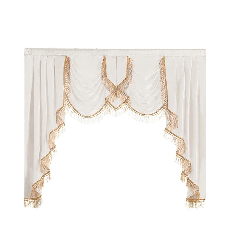 Cortinas de estilo europeo de lujo para tapar la caja de persiana