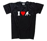 Shirtzshop T-Shirt I Love Eishockey I T-Shirt XXX-Large