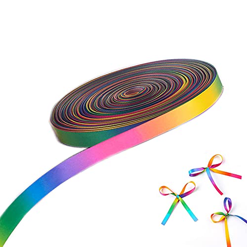 45,7 Meter Regenbogen Farbe Geschenkbänder, Geschenkband Schleifenband, Deko Regenbogen Band, für Diy, Kunsthandwerk, Geschenkverpackung, Floristik, Festival-Hochzeits-Dekoration Cover