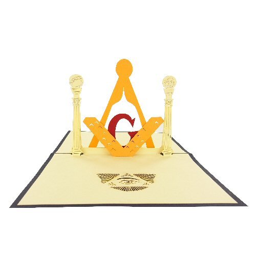 Carte 3D Franc-Maçon - compas equerre maçonnique Cover