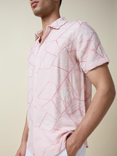 Image of Thomas Scott Men Premium Embroidered Slim Fit Casual Shirt