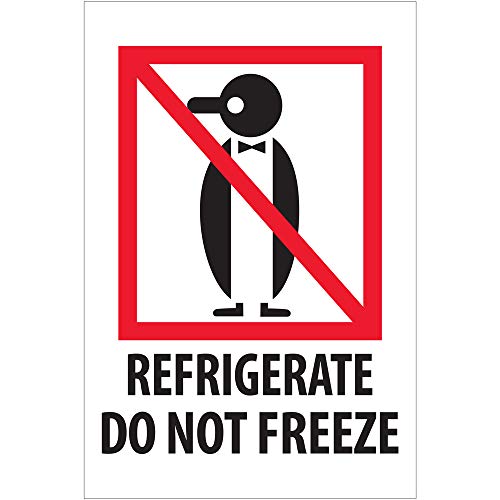Box Partners 4 x 6 - Refrigerate - Do Not Freeze Labels