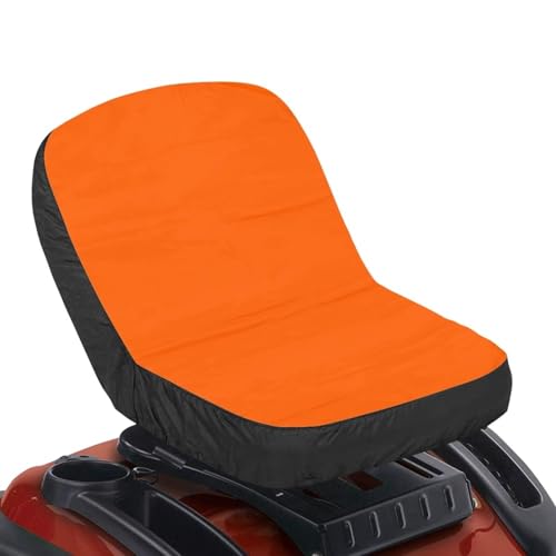 Liuqpwys Orange Mower Seat Cover 15.3"L * 14.1"W Seat Cushion