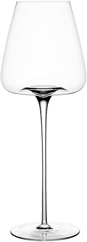 EUNA Copas de vino tinto extremadamente finas de cristal de alta calidad, perfectas para tinto o blanco, uso diario, regalo único de aniversario de