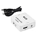 Produktbild HDMI2HDMI + Audio HDMI zu HDMI Video Konverter Splitter Digital Analog Adapter (Weiß)