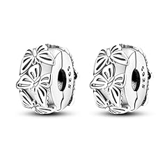 2pcs Butterfly clip charm