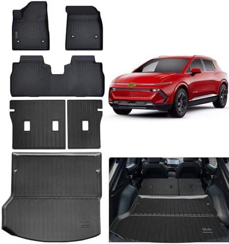 For Chevy Equinox EV 2025 TPE 3D Car Floor Mats Trunk Pad Waterproof Protective All Weather Black - View #9