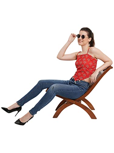 Image of POPWINGS Casual Solid Puff-Sleeves Crop Top for Women || V-Neck Crop Top for Women || Half-Sleeves Summer Crop Top for Women || Crop Tops for Women Fancy Crop Top for Women