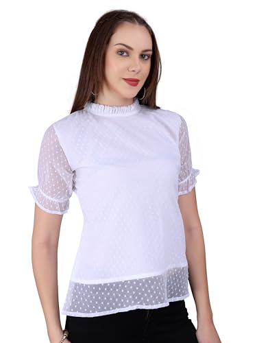 Image of Sidhidata Women's Tissue Fabric Premium Regular Fit Casual Top For & Girl'S