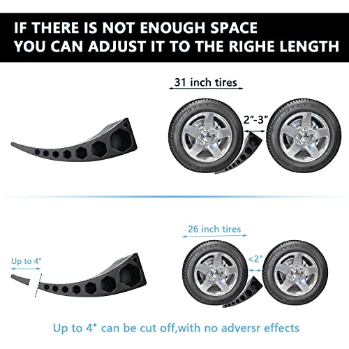 Homeon Wheels 2 Pack Camper Leveler Two Curved Levelers Two Blocks Two Non-Slip Mats One T Level For Trailers Campers, 35,000 Lb Heavy Duty Leveler Tire Chocks For Rv Camper Trailer Truck Motorhome #TOP5