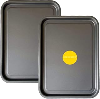 2-Pack - Essential 35cm Baking Tray Set Tray/Pan, Non-Stick, Multi-Pack Set Oven Trays - Dishwasher Safe and Easy Cleaning by KITCHENEUR®
