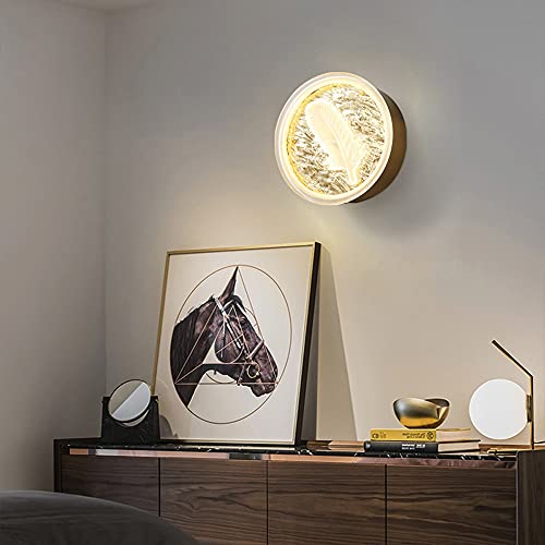 Lampe murale de base LED design plume pour coin lecture calme - 4