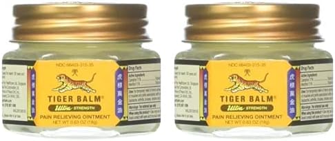Tiger Balm Ultra Strength Pain Relieving Ointment Non-Staining 18 gm (Pack of 2)