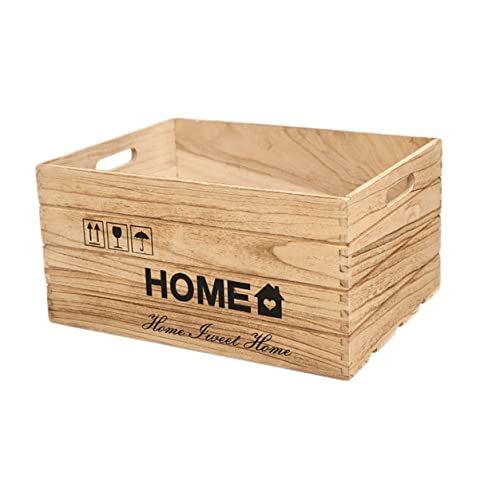 MJKQ9 収納ボックス ビンテージ ウッドボックス 玄関 キッチン アンティーク雑貨 インテリア 木箱 コンテナ ペットボトル収納 シンプル 雑貨収納 スタイル11 おしゃれ 組み合わせ 木箱 ナチュラル オープン型 積み重ね 35*25*18cm 収納