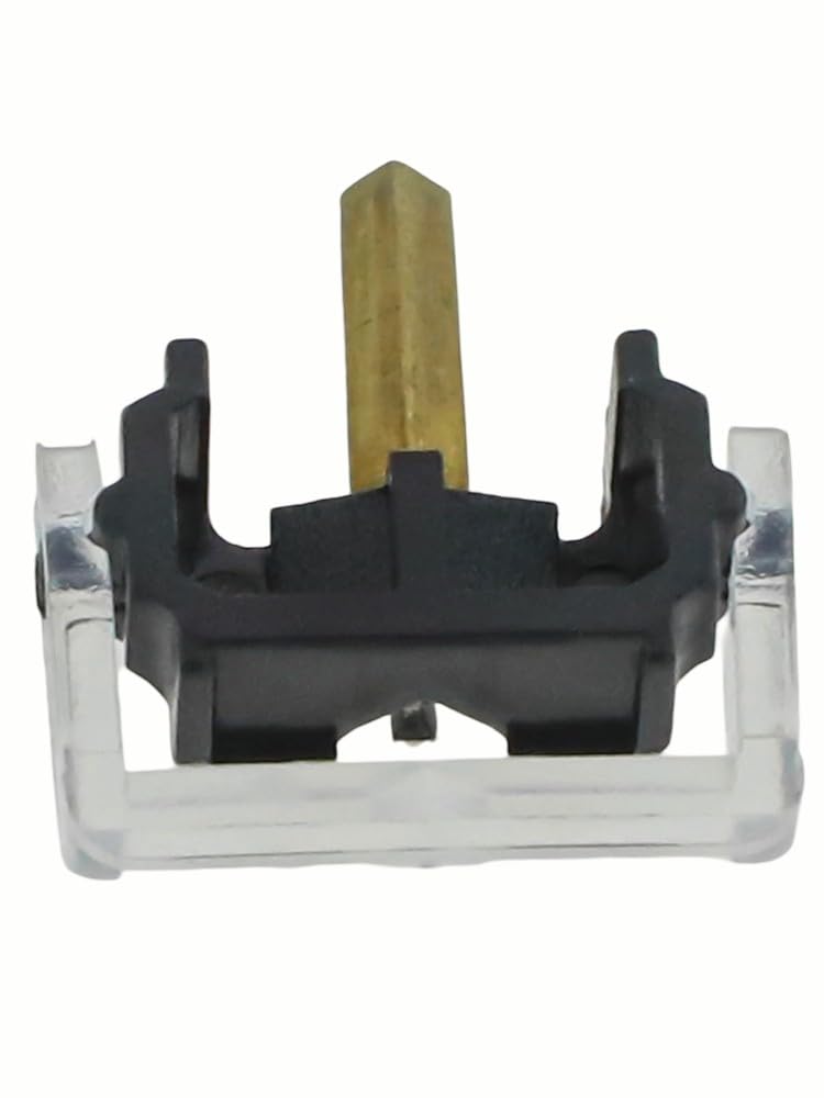 Puntina di ricambio per giradischi Shure M44G M44-7 M55E, in alluminio e plastica, colore nero
