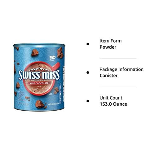 Swiss Miss Milk Chocolate Hot Cocoa Mix Canister (76.5 Ounce) (Pack of 2) - Thumbnail 4