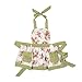 NEOVIVA Children Aprons for Kids Cooking, Baking, BBQ and Gardening, Heavy Duty Kids Aprons with Pockets for Little Curious Chef, Style Diana, Floral Quartz Pink