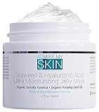 Seaweed Hyaluronic Acid Jelly Mask – Skin Care Face Mask Anti Aging Face Masks Skincare Contains Hydrating Centella Asiatica + Rosehip – Moisturizing Beauty Jelly Face Mask for Plump Glowing Skin 2oz
