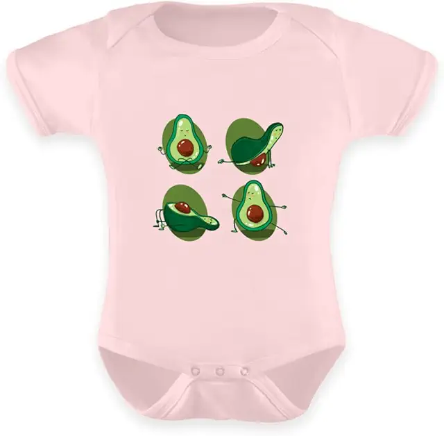 Avocado Yoga Baby Body - 100% Baumwolle Bodysuit für Mädchen