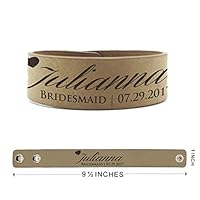 Algopix Similar Product 9 - Custom Engraved Wedding Party Bracelets
