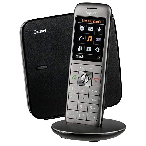 Gigaset CL 660 - Teléfono (Teléfono DECT, Terminal inalámbrico, Altavoz, 400 entradas, Antracita, Negro)