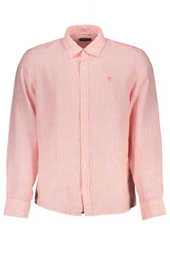 Chemise en lin rose North Sails pour homme : élégance casual et légèreté