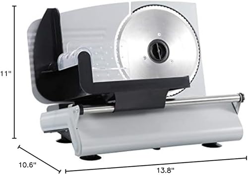 Miniatura 9 de SUPER DEAL Cortador eléctrico de alta calidad para carne, hoja de acero inoxidable de 7.5 pulgadas, cocina para el hogar, cocina, delicatessen,