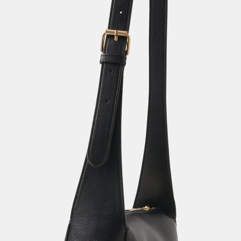 Image of Accessorize London Women's Plain Sling Bag | Minimalist Faux Leather Crossbody | Structured Adjustable Strap Handbag