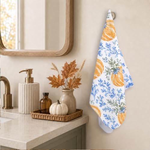 YZSLA Pumpkin Fall Kitchen Dish Towels,Fall Kitchen Towels Decor — view 4