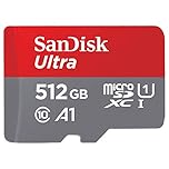 SanDisk Ultra 512 Go microSDXC UHS-I carte pour Chromebook avec adaptateur SD et jusqu'à 150 Mo/s en vitesse de transfert, A1 App Performance UHS-I Class 10 U1