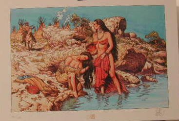 Affiche Blanc-Dumont Indiennes 20X30 Cm | Rompez la Monotonie de Vos Murs Faute d'Espace