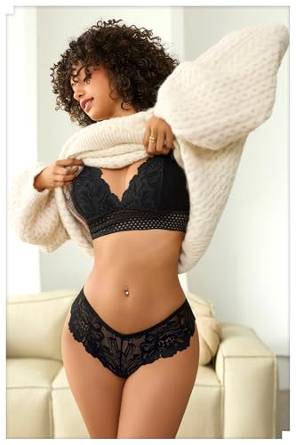 Avidlove Lingerie Set for Women Sexy Lace Bra and Panty Sets 2 Piece Lace Bralette Set3