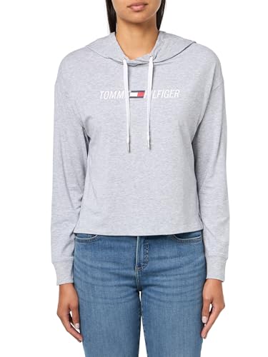 Image of Tommy Hilfiger Women's Lightweight Logo Hoodie Sweatshirt