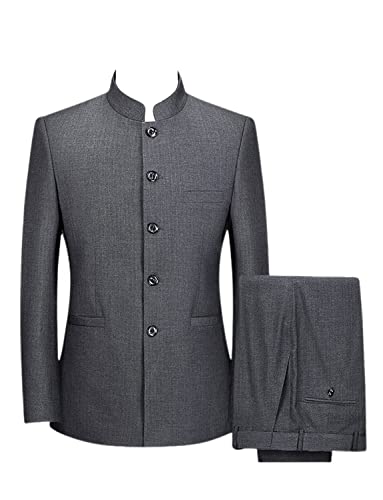 Costume deux pièces homme col montant pour éviter l'inconfort des costumes classiques