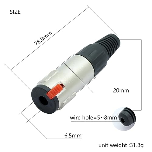Connecteur femelle TRS Jack 6.35mm pour réparer les faux contacts audio - 2