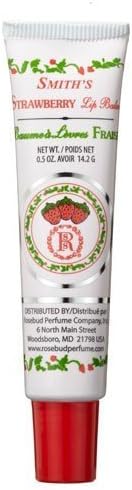 Rosebud Lip Balm Tube, Strawberry.5 Ounce